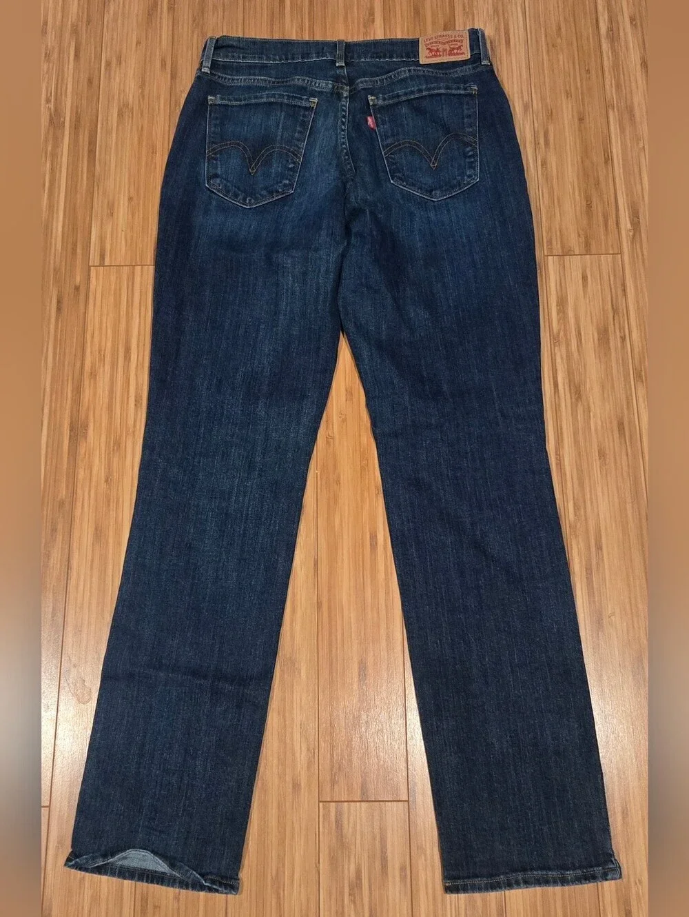 Levis 505 Classic Dark Blue Women's Straight-Leg Jeans